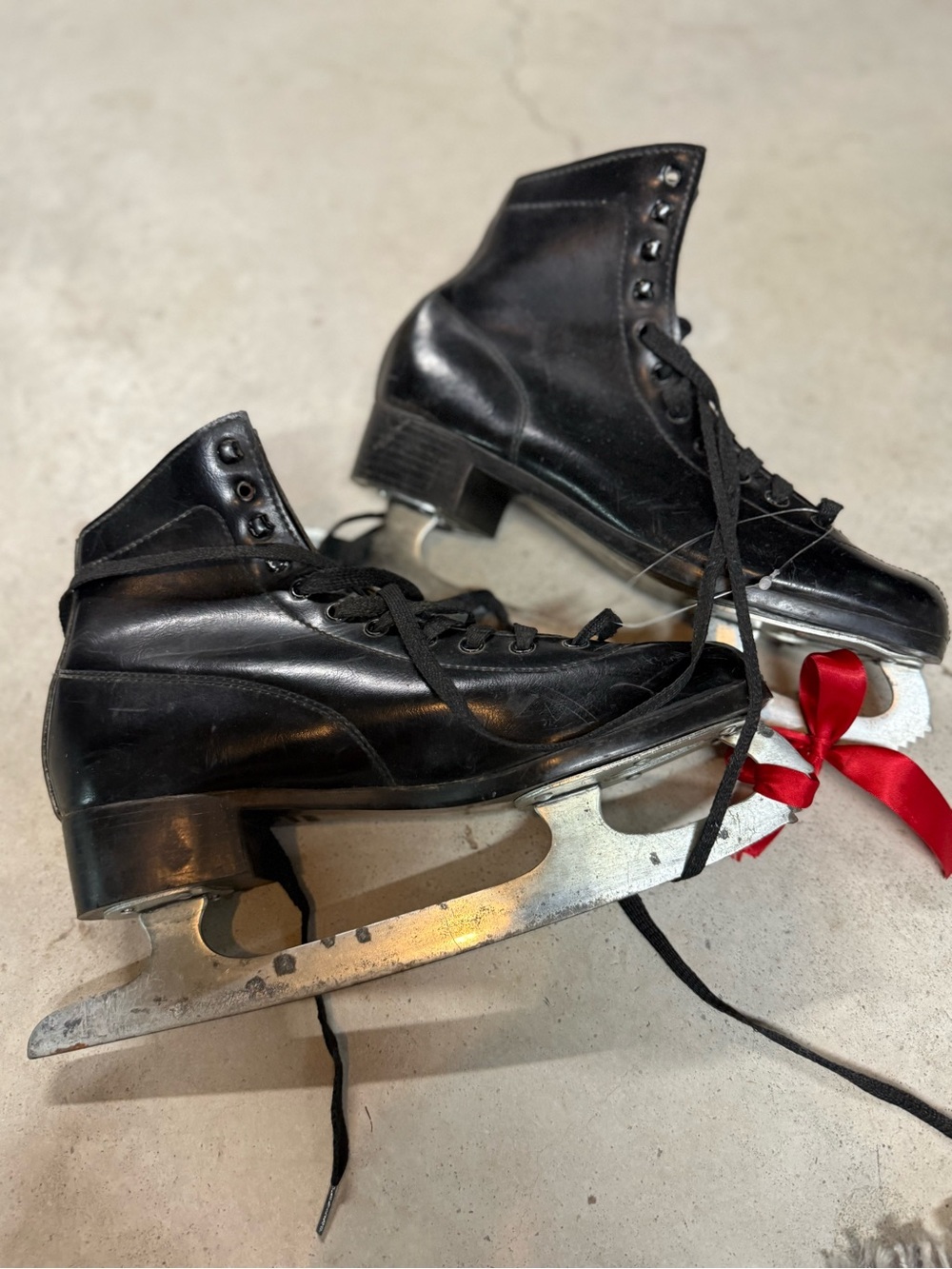 Classic Black Leather Figure Skates